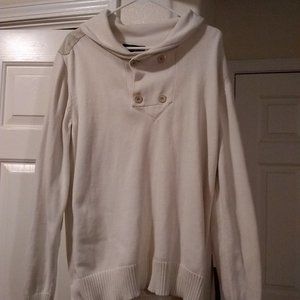 Men's Cream Colored Sweater Medium